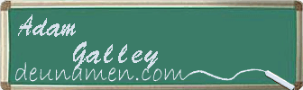 Adam Galley Visitenkarte